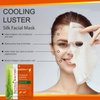 Natural Solution Cooling Luster Silk Facial Mask With Aloe & Tea Tree,Deep Pore Cleansing Face Mask,Instant Brightening and Hydrating - 10 PK
