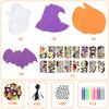 Yotako 322 Pcs Halloween Craft Kits for Kids, Halloween Foam Craft Kit Halloween Foam Stickers Set DIY Halloween Party Decorations for Kids Boys Girls