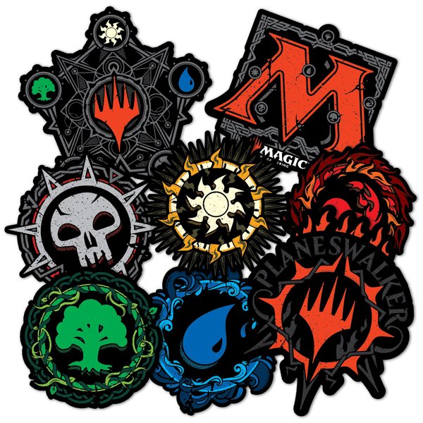 Desert Cactus Magic: The Gathering Stickers Vinyl Decal Laptop Water Bottle Car Scrapbook11.34x8.94 Decorations Birthday Favor Party Supplies (2-1)