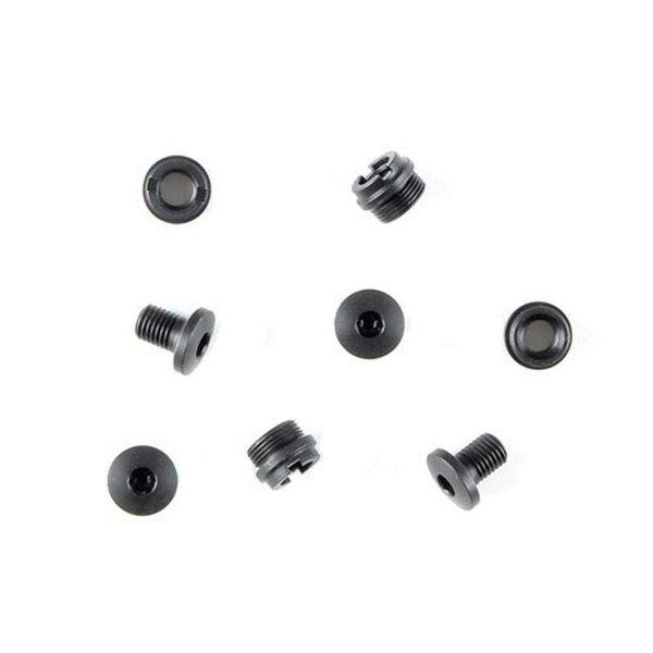 Hogue 01889 1911 Grip Screws, Government & Officers Model, 4 Hex Head & 4 Bushings, Black