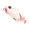 Lunkerhunt Frog Fishing Lure for Bass Fishing | Popping Frog 1/4 oz | Topwater Fishing Bait with Weedless Hooks, Hollow Body (Wounded)