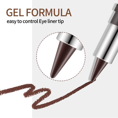 Boobeen Waterproof Eyeliner Gel Pen - Quick Drying Matte Eye Liner, Lipstick Eyeliner Cream Stick