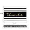 60 Gold Foil Thank You Cards- Elegant Thank You Cards - Thank You Greeting Cards Embossed In Fancy Gold Letters - Baby Shower, Bridal, Wedding Thank You Cards- Include 60 Envelopes- 4 x 6 inches