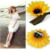 6PCS Sunflower Hair Clips Yellow Floral Alligator Hairpins Clamp Barrettes Hair Styling Accessories Tools for Women Girls Beach Summer Party