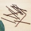 Brown Bobby Pins, METLUCK 240Pcs Brown Hair Pins Waves Bobby Pins Hair Accessories for Women Girls (2.2inch/5.5cm)