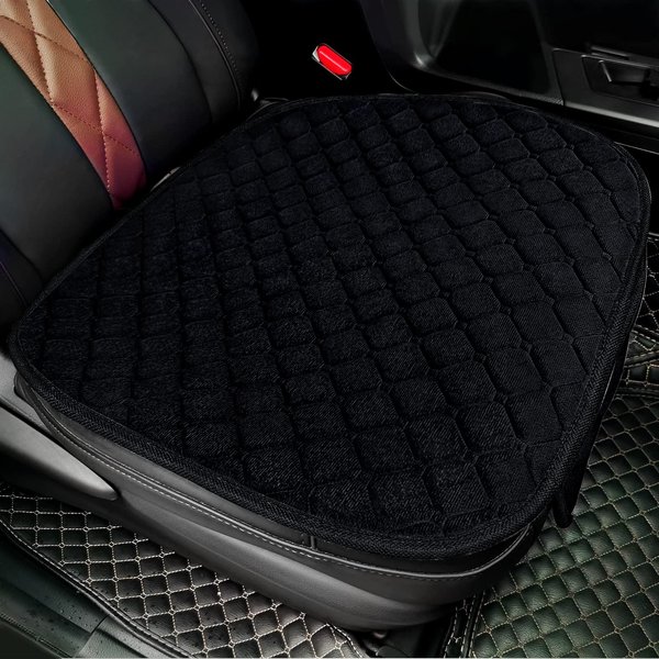 surpassme Comfortable Car Seat Covers Universal Front Seat Coves for Car Accessories with Storage Pockets, Padded Car Interior Covers for Automotive, SUV, Truck, and Van