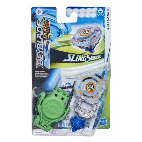Beyblade Burst Rise Slingshock Fang Dragoon F Starter Pack - Left-Spin Battling Top Toy and Right/Left-Spin Launcher, Ages 8 and Up