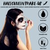 Spooktacular Creations Halloween Makeup Face Body Paint Waterproof Foundation Cream Cake Tub, Halloween Party Cosplay Clown Sfx Costume and Dress Up Makeup for Adult and Kids (1 Oz, White)