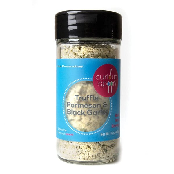 Manitou Trading Company Truffle Parmesan & Black Garlic Seasoning Glass Jar, 1.6 Ounce (Package may vary)