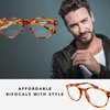 Boomer Eyeware Classic Stylish Bifocal Rounders, Reading Glasses for Men & Women, 1.50, Tortoise