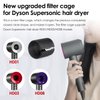 Updated Detachable Dustproof Outer Filter Cover for Dyson Supersonic HD15 HD01 HD03 HD08 Hair Dryer Attachment, Part Opening Design