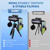 Monocular Telescope，Baacony HD Monocular for Adults with Smartphone Adapter & Tripod,Monocular Compact for Bird Watching Hiking Camping Hunting Wildlife Travel.(Black)