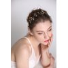 fxmimior Wedding Bridal Vintage Leaf Headband Headpiece Tiara Bride Hair Accessories (gold)