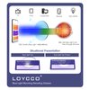 Loycco 4 Pack Computer Reading Glasses Blue Light Blocking Anti Eyestrain Flexible Lightweight Square Readers for Women Men