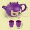 HI-REEKE Toy Tea Set, Magic Teapot Toy Pretend Play Tea Party for Girl-Purple