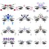 Lusy DM 12 Sets Face Gems Mermaid Face Jewels Rhinestone Rave Face Gems Temporary Tattoos Crystal Festival Face Jewels Stick on for Race Carnival Halloween Festival Party