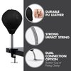 Stress Relief Desktop Punching Bag I Comes with Desk Clamp and Extra Strong Suction Cup I Black