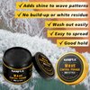 Natural Wave Pomade for Men Strong Hold, Easy Wash 360 Wave Training Hair Cream, Waves Grease for Men Promotes Layered Waves, Moisture, Control and Silky Shine (with Travel Size)