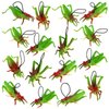Mukum 16Pcs Plastic Grasshoppers Toys for Kids Plastic Insect Figures Toys Fake Bugs Easter Party Favors Green Grasshoppers Toys Tropical Character Toys for Insect Themed Party Children Boy Girl
