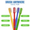 100 Pack Prepasted Disposable Toothbrushes | Pre-Pasted Soft Bristle Tooth Brush Set for Dental Care & Oral Hygiene | Individually Wrapped Toothbrush Pack (100 Pack)