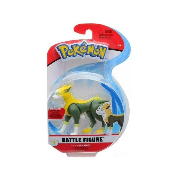 Pokemon Boltund Battle Figure, 3 Inches, Single Figure Action Ready