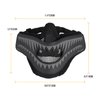 OneTigris X Storm Airsoft Mask Foldable Mesh Mask with Removable Shark Jaw Morale Patch (Black Teeth)