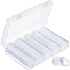 Hicarer 100 Pieces Clear Plastic Coin Capsules Coin Holders for Collectors Coin Protectors Coin Case with Storage Organizer Box for Morgan Silver Dollars Glitter Samples Collection Supplies, 30 mm