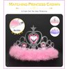 BIBUTY Kids Princess Dress Up Clothes for Little Girls, Pretend Play & Dress Up Costume Set for 3-6 Toddler Little Girls (Rainbow/Purple)