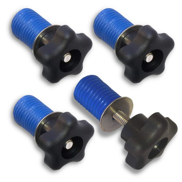 GripPRO ATV Anchors to Fit Polaris Lock and Ride Knob Tie Down Anchor Kit - Set of 4 KNOB Anchors Accessories Fits RZR, Sportsman, Ace ATVs to Secure Tools, Cooler, Gun Rack & More