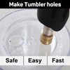 Worthofbest Hotfix Applicator Tool, Hot Fix Tool, Hotfix Rhinestones Applicator for Clothing, Clothes, Leather, Shoes, Hat, Jeans, Wood, Craft, Cardstock, Making Snowglobe Tumbler Holes and More