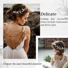 Wedding Hair Accessories Gold Flower Girl Headpiece Crown Headband Flower Girls Hair Accessory Pearl Head Bands for Women's Hair White Wedding Headpiece for Bride Wedding Hair Accessories for Women