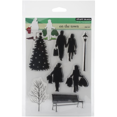 Penny Black 30-260 Decorative Rubber Stamps, On The Town