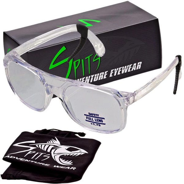 MagSafe Full Magnifying Lens Safety Glasses (Frame Style: Classic Med-Large Frame, Magnifier Option: Clear 1.25)