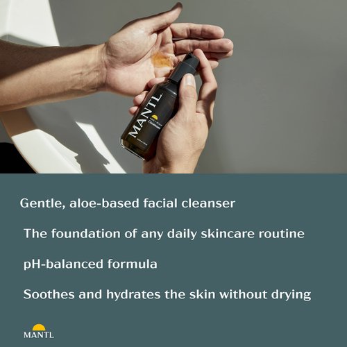 MANTL Mens Face Wash, Purifying, Aloe Based, Face Cleanser I Natural Ingredients for a Refreshed, Clean, and Hydrated Face Neck, and Scalp | Perfect for Men, Women, and All Skin Types