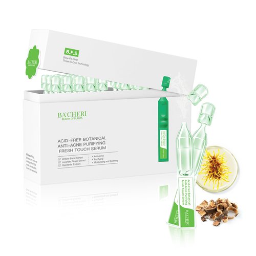 Gentle Acne Treatment for Face – Acid-Free Spot Facial Serum with Niacinamide & Witch Hazel, Soothes Redness & Controls Breakouts – for Sensitive, Oily & Acne-Prone Skin – 30 Ampoules (1.2 ml Each)