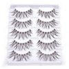 False Eyelashes 5 Pairs Multipack Synthetic Fiber Material 3D Lashes Natural Reusable Lashes for Professional Used for Women Girls by EYEMEI