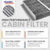 Spearhead Odor Defense Breathe Easy AC & Heater Cabin Filter | Fits Various 2016-24 Toyota/Lexus/Subaru Like OEM | Up to 25% Longer Lasting w/Activated Carbon (BE-157)