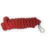AJ Tack 10 Foot Cotton Lead Rope with Bull Snap Burgundy
