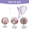 WLLHYF 6 Pieces Hair Cap Dye Colouring Cap Highlighting Frosting Cap Art Tipping Cap with Plastic Crochet Hook for Salon DIY Dyeing Hair Hairdressing