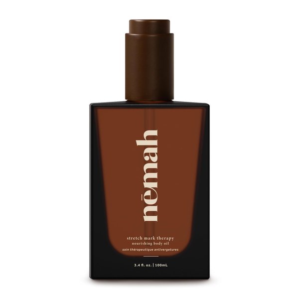 Nemah - Nourishing Belly Oil, Stretch Mark Oil for Pregnancy, Ultra-Hydrating Stretch Mark Therapy Body Oils for Women, Scar Oil with Jojoba Seed Oil, Vitamin E and More, 100 ml