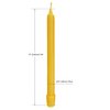 BCandle 100% Pure Beeswax Candles (Set of 6) 8-Hour Organic Hand Made - 8 Inches Tall, 3/4 Inch Diameter; Tapers