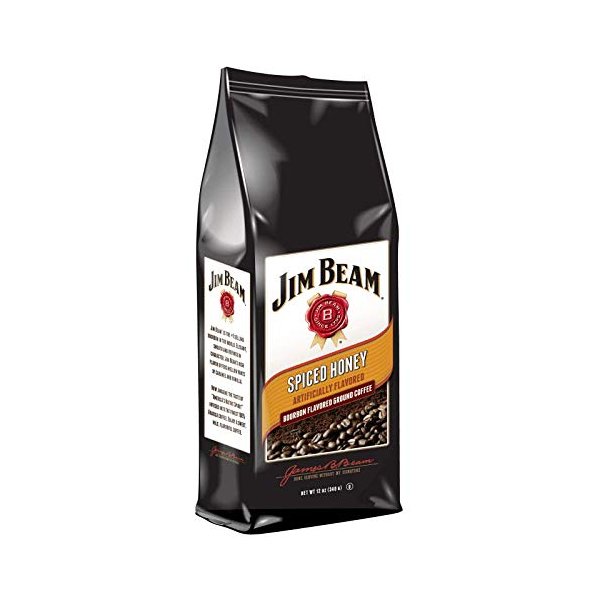 Jim Beam Spiced Honey Bourbon Flavored Ground Coffee - 12 Ounce Bag