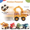 Olbyefly Construction Toys for 1 2 3 4 5 Years Old Boys Girls Kids Toddlers, Sandbox Excavator Toy Construction Truck Toys Vehicles Dump Crane Cement Mixer Truck, Christmas Birthday Gifts