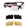 HEAD Racquetball Goggles - Raptor Anti Fog & Scratch Resistant Protective Eyewear w/UV Protection, Red