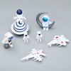 ONEST 14 Pieces Miniature Astronaut and Rocket Figurines Mini Spaceman Playset Resin Astronaut Decoration for Cake Toppers Home Decoration Office Desktop
