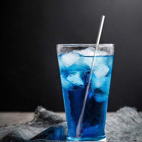 Delove Stainless Steel Coffee Stirring Spoon Beverage Cocktail Stirrers Stir Cocktail Drink Swizzle Stick- Mixing Spoon - Tiny Salt Condiment Spoon - Reusable - Set of 4 (7.6-Inch)