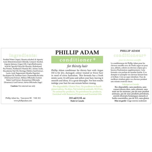 PHILLIP ADAM Thirsty Hair Conditioner, 12 Oz