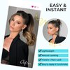 Leterly Ponytail Extension,15" Drawstring Ponytail Hair Extensions Short Wavy Pony Tail Natural Curly Soft Synthetic Hairpiece for Women Medium Brown