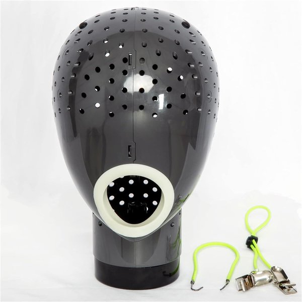 Maxsirui Wig Head Stand Fresh Wig Holder with Mannequin Head for Drying and Styling Hair Wig Scalp Cap Net Wig Dryer Head with Holes