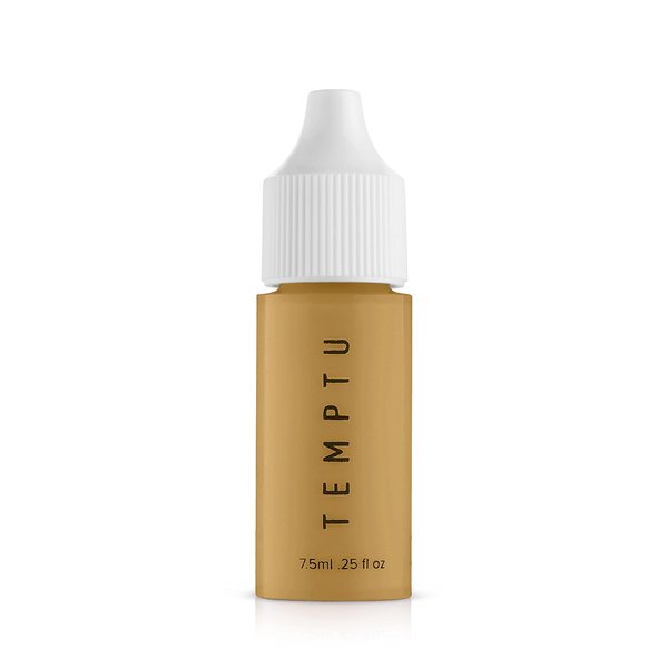 TEMPTU SilkSphere Airbrush Foundation: Long-Lasting Liquid Makeup, Medium-Full Coverage | 4-In-1 Formula Foundation, Primer, Concealer & Corrector | Luminous, Dewy Finish | 7N/W Natural | .25 Fl Oz